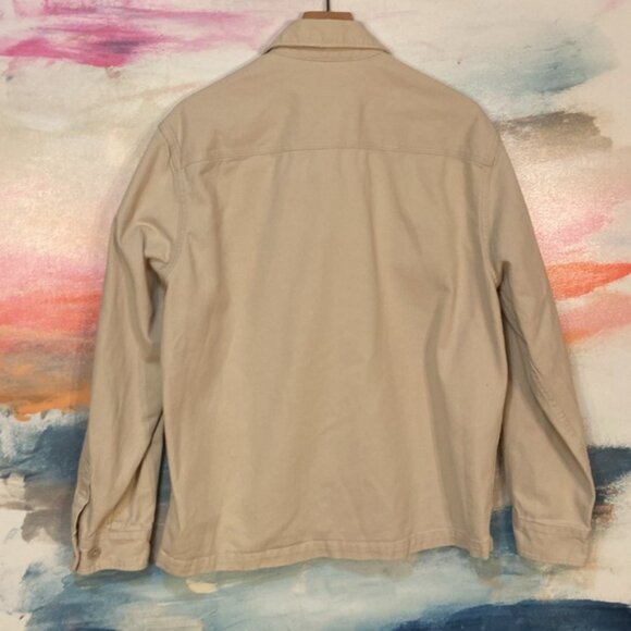 🔥NWOT🔥H&M 100% Cotton Shirt Oversized Zip Up Jacket. - Picture 7 of 7